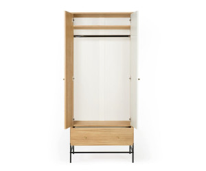 Flora drabužių spinta (ąžuolas/baltas)